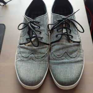 Ben Sherman distressed canvas sneakers